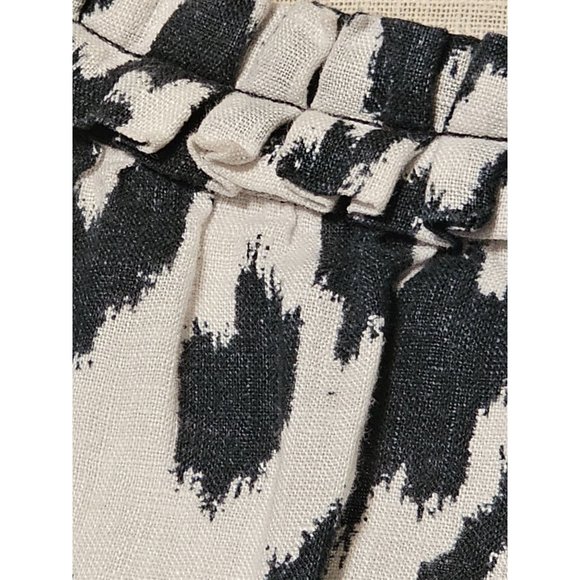 Loft Linen Shift Dress size 12 animal print blue white - Picture 8 of 8